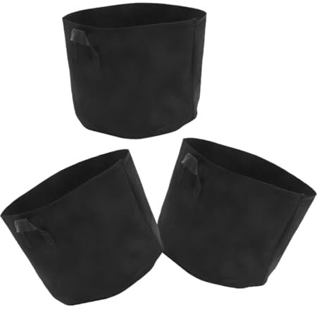 IWOWHERO 3pièces Sacs de Culture pour Plantes Tissu Non Tissé Pochettes pour Jardinières à Fleurs Sacs de Plantation pour Pommes de Terre et Légumes