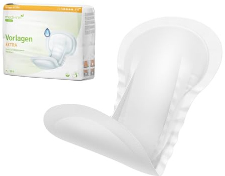 Medi-Inn Inkontinenz-Vorlagen EXTRA, 7 Tropfen, 1 x 30 Stück, Unisex-Passform, weiß