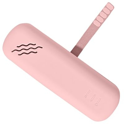 [Psdndeww] Supporto per pennelli da trucco in silicone porta pennelli cosmetici custodia per pennelli da trucco accessori da viaggio, Rosa, Come mostrato in figura