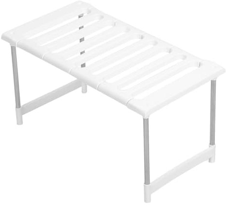 VICASKY Adjustable Kitchen Countertop Storage Rack Extendable Microwave Oven Stand Shelf Versatile Under Sink Over Oven Organizer High Load Bearing