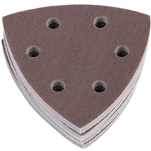 Marhynchus Papel de Lija de Esponja Hojas de Disco de Disco para Pulir 4pcs 6 Agujeros Herramientas Triangulares para Conchas Telefónicas y Superficie de Pintura (1800-2000#)
