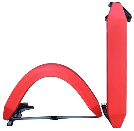HAIXHX schwimmboje Rettungsschlauch 97 cm/38,5 Zoll schwimmende Rettungsboje, 2 Stück biegsame Rettungsringe mit Schwimmkörpern, Sicherheitsausrüstung für Schwimmbäder(Red)