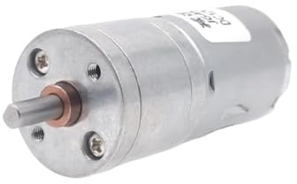 Moteur à engrenages électrique JGA25-370, moteur à courant continu 6V 12V 24V, couple élevé 5/10/15/30/60/100/150/200/300/400/500/1000/1200 tr/min(With bracket,400rpm,12V)