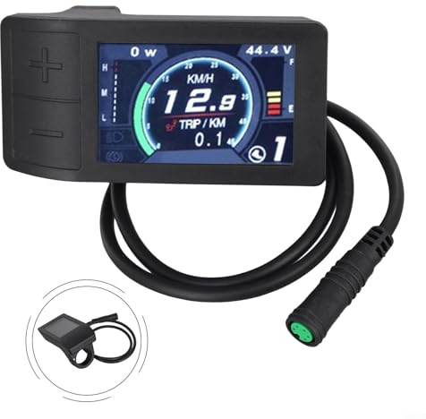 Igniport UART Écran LCD 500C pour vélo électrique compatible avec BAFANG BBS01 pour moteurs BBS02 HD, écran IPS de 2,2, UART, noir