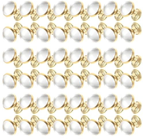 Remaches de cristal metálico, Remaches dorados de diamantes imitación, 0,90x0,70x0,70cm, 50 Uds. for manualidades ropa DIY