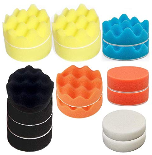 oxoxo Tamponi per lucidatura,7/180mm Lucidatura Pad Spugne di Cera Spugne Auto Lucidatura Set