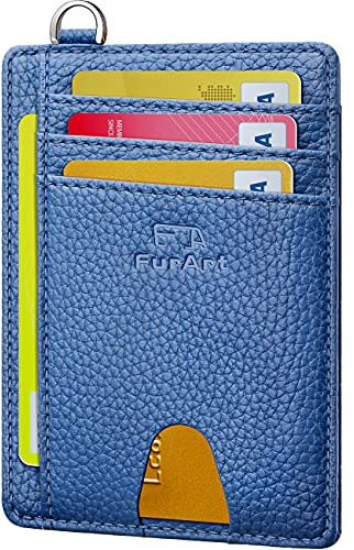 FurArt Minimalistisk Kreditkortshållare, RFID-Blockeringskort Plånbok, Smal Plånbok för Män och Kvinnor