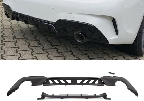 DM Autoteile Sport-Performance Heckdiffusor Schwarz Matt passt für 3er G20 G21 M-Paket ab 2019