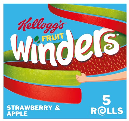 Kellogg's Obstwickler mit Apfel- und Erdbeerrollen, 10 x 5 x 17 g