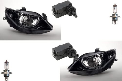 Johns, Scheinwerfer passend für Seat Ibiza 6J 08-12 + H4 Set Links Rechts m. Stellmotor