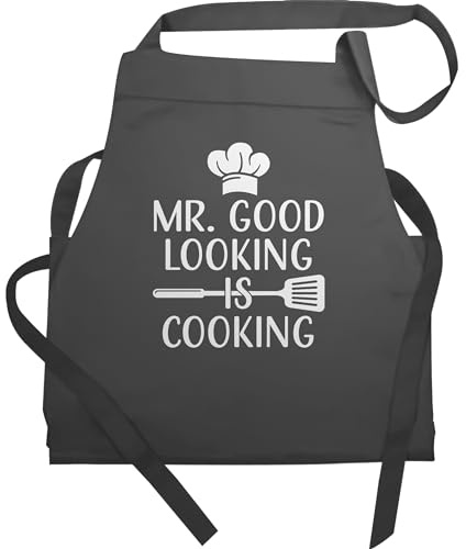 Shirtracer - Schürze Geschenk - Kochschürze Herren 1 - Mr. Good looking is cooking - Männergeschenke Weihnachten Männer Geschenke Lustig Vatertag