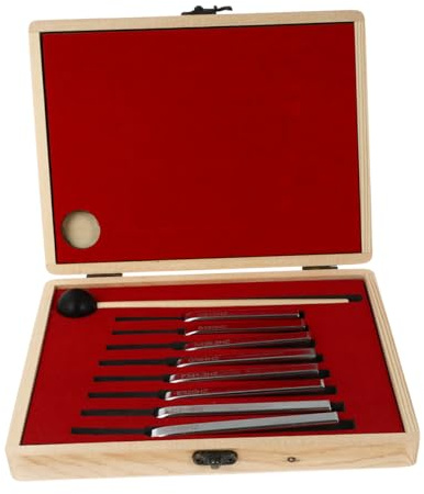 BESTonZON 8 Stück Stimmgabelset Aus Edelstahl Für Violine Cello Und Gitarre Präzises Musikalisches Stimmwerkzeug Für Effektives Stimmen Im Musikunterricht