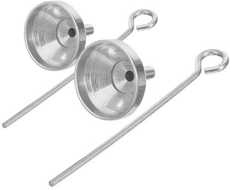 ABOOFAN Mini Entonnoir En Métal Inoxydable 2 Pcs, Petit Entonnoir Précis Pour Parfum Et Poudres, Transfert Facile, Voyage Et Remplissage Flacons, Outil Polyvalent Pour Huiles Essentielles