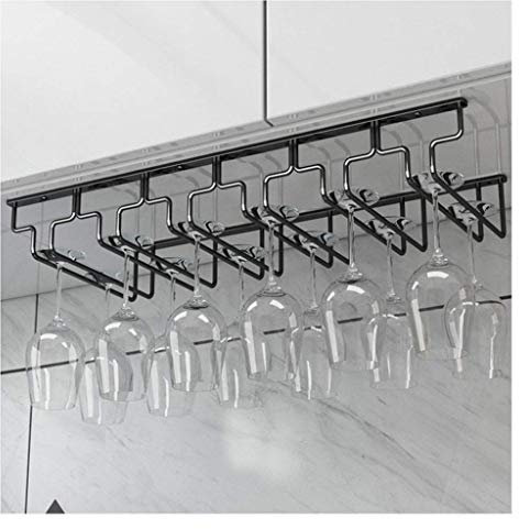 In Acciaio Inox Bicchiere Da Vino Appeso Rack Stile Europeo Sottosopra Per La Casa Rack Colore Nero Grande Formato