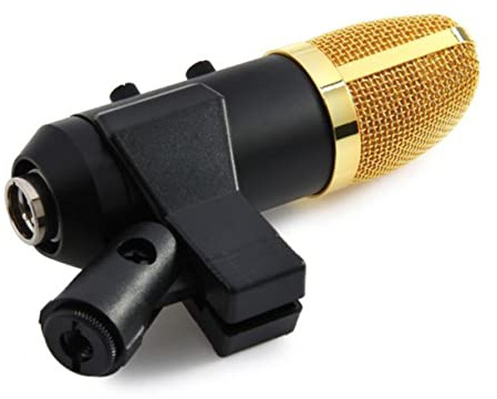 ifundom Micrófono USB Condensador con Reverb y Soporte para Grabación De Podcast y Streaming Casa Color Negro