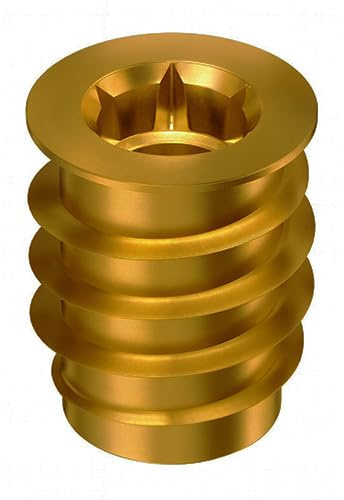 RAMPA Gewindemuffe Typ SKD, M6 x 12 mm, Messing, 10 Stück