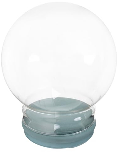 GRIRIW Empty Glass Snow Globe Kit Diy Snow Globe Making Kit for Home Decor Clear Glass Craft Supply for Kids and Adults Make Your Own Unique Water