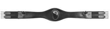 WALDHAUSEN Ledersattelgurt, schwarz, 140 cm