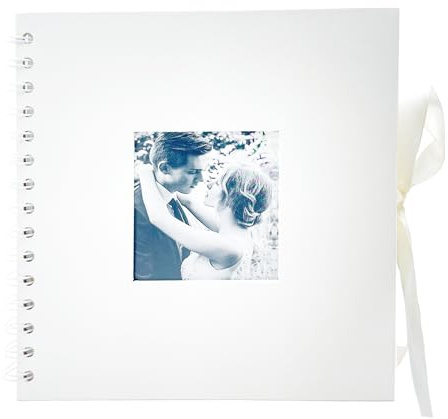 60 Seiten Fotoalbum zum Selbstgestalten, Fotobuch zum Einkleben Fotoalbum Ringbuch DIY Scrapbook Foto Album zum Selbst Gestalten für Fotos Baby Valentinstag Geburtstag Jahrestag Geschenk