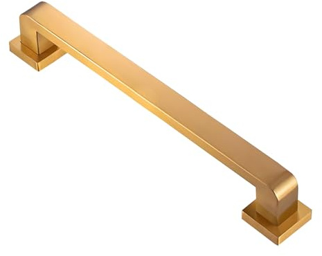 Treppen Geländer Innen Außen Verdickte Edelstahl Armlehnen mit Großer Sicherer Basis, Rutschfester Sicherheitsgriff für Stufen, Veranda, Flur, Balkon(Gold,80cm)