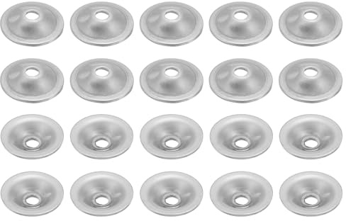 QUARKZMAN 16 Stück Senkkopf Unterlegscheiben M5x25x1,3mm, Konvexe Konkave Unterlegscheiben Edelstahl Beilagscheiben Set für Schrauben Bolzen Mutter Gewindestange Griffe, Silber Dichtscheiben