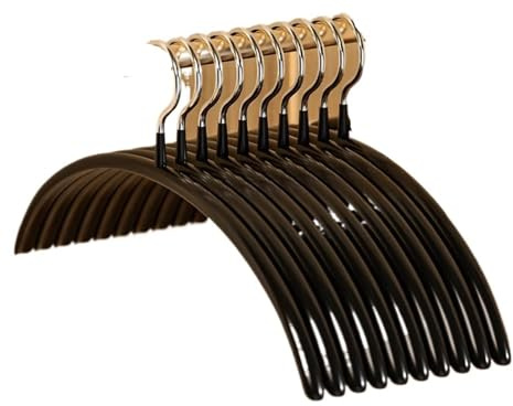 Grucce per abiti Appendiabiti 10 pezzi antiscivolo salvaspazio durevole robusto design concavo-convesso in metallo