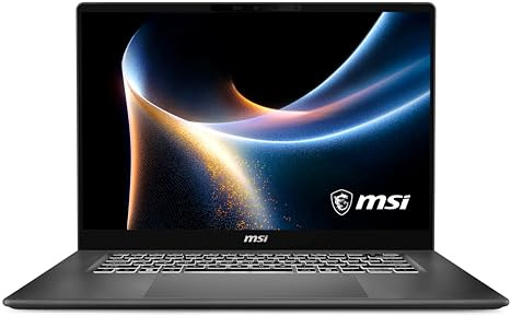 MSI Prestige 16 AI+ C3MG-011FR : Intel Core Ultra 9 Processor 386H - 32GB LPDDR5 - SSD 1TB - Intel Arc Graphics - 16 OLED 2,8K 120Hz - Windows 11 Famille