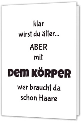PICTALOO Lustige Geburtstagskarte Mann – Geniales Geschenk bei Glatze – Coole Glückwunschkarte Grußkarte mit Spruch Geburtstag Happy Birthday – Premium Klappkarte inkl. Umschlag – Made in Germany