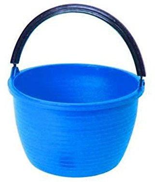CESTA SECCHIO AGRICOLO TONDO CON MANICO DA 16 LT PER ALIMENTI RACCOLTA COLORI MISTI