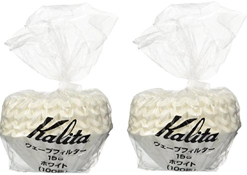 Kalita 2 X: Wave Series Wave Filter 155 [1-2 Personen] White, 100 Blatt # 22213 (Japan Import)
