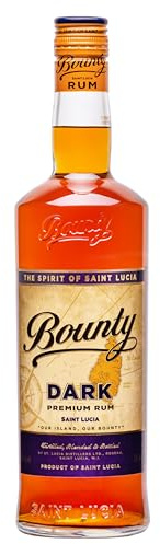 Bounty Rum Dark: Premium Dark Fine Rum | Distilled, blended and bottled in Saint-Lucia | 43% alcohol 700ml | Perfect base for Long Drink