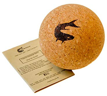 Aquanimous 4 Large Cork Massage Ball Natural Firm Ultra-Light Eco-Friendly Hips, Shoulders, Chest Large Massage Ball