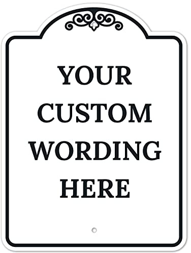 Custom Indoor/Outdoor Decorative Sign,Custom Personalized White Sign, 18x24 Inches, ACM, Fade Resistant, Made in USA