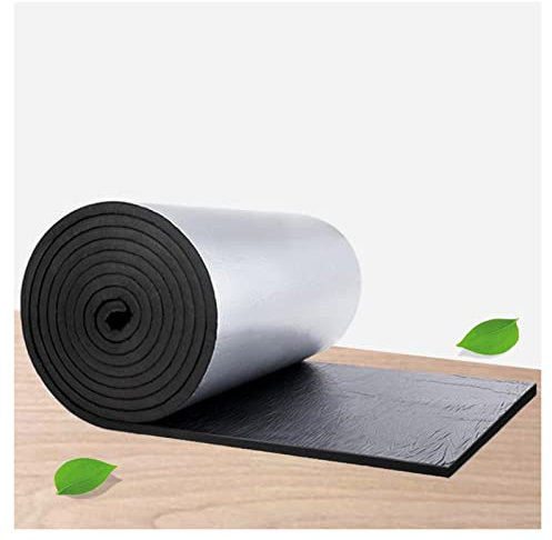 SHUGUANGGUDE Car Sound Deadener Deadening Mat,Roof Insulation Wool Sun Protection Color Steel Tile Roof Thermal Insulation Film Waterproof Self-Adhesive Insulation Board,25mm（THK）,1 * 4M(4m²)