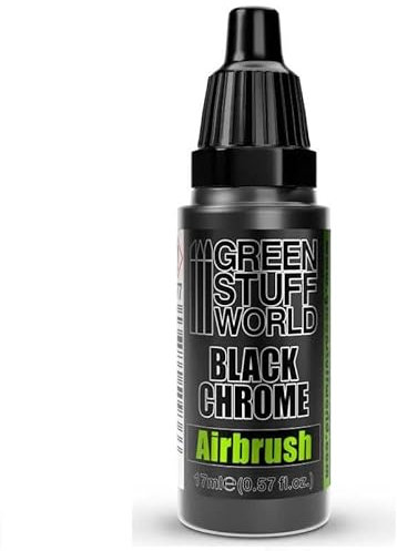 Green Stuff World for Models & Miniatures Black Chrome Paint - Airbrush 2577