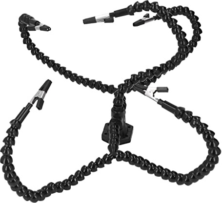 Manos de ayuda para soldar, manos de ayuda para soldar, herramienta de soldadura con brazo de clip PCB para taller de manualidades 5 garras negro negro, soldadura y soldadura, juegos de herramientas