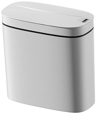 ＡＷＨＡＯ Poubelle Intelligente de Cuisine Poubelle de Cuisine 14L étanche à Coutures étroites Corbeille à Papier pour Buanderie, Chambre, Salon, R, Blanche