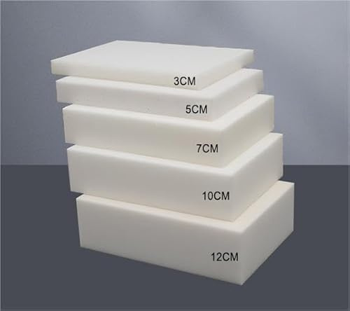 MOTTK Hochdichter Schaumstoff Mehrzweck-Schaumstoff-Polster,Schneidebar Schaumstoff für Wohnaccessoires Matratzenverlängerung Bett Lückenfüller (5cm dick,80x30cm)