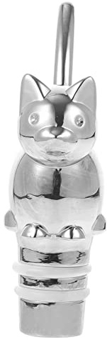 Abaodam Red Wine Vacuum Stopper Cat Alloy Bottle Sealer Stoppers for Wine Bottles Novelty Barware Tool Funny