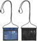 2 Stück Kinder Geldbeutel Brustbeutel 11 x 13 cm Brusttasche Umhängegeldbeutel Reisegeldbeutel Tasche für Kasse Buskarte Studentenausweis Blau Schwarz