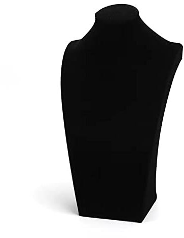 Schmuckständer, schwarzer Samt, Halsketten-Display, Porträthals, für Halsketten-Displayständer, Modell, Schmuckbüste, Displayhalter zum Verkauf und für Ausstellungen für Halsketten, Armbänder, Ohrri