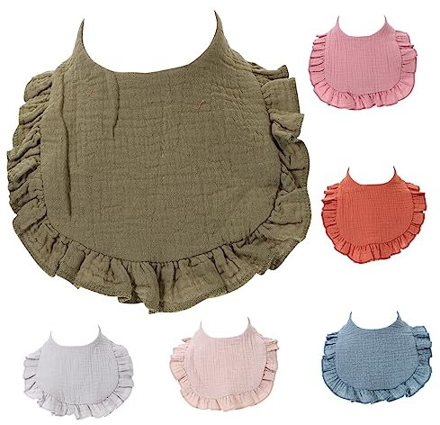 BESTonZON 6st -lätzchen Neugeborenen-lätzchen Für Jungen Lätzchen 6-18 Monate Lätzchen Zum Zahnen Von Babys Babynahrungsmittel Lätzchen Für Mädchen Lätzchen Neugeboren Baumwolle
