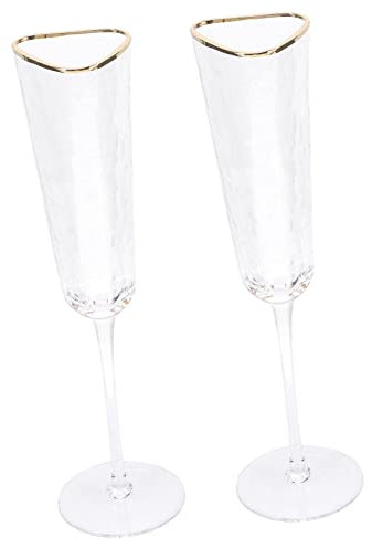 OFFSCH Juego De Flautas Copas De Cristal Copas Para Brindar En La Boda Para La Celebración De La Señora Y La Señora
