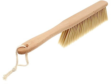 Healeved Brosse à Lit Grosse Taille en Bois Et PP, Plumeau De Nettoyage Léger Et Pratique pour Canapé Et Vêtements, Nettoyage Domestique pour Poussière Et Poils, Usage Multifonctionnel