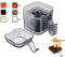 xiruiubao Cuencos Aperitivos,Bandeja Aperitivos,Cuenco Set de 7 Piezas con 6 Cuencos para Salsa de Soja y 1 Caja de Almacenamiento,Apilables Bowls Cocina para Salsas,Mermeladas y Aperitivos(gris)