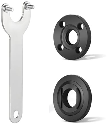 Flänsvinkelskiftnyckel, fläns vinkelslip, vinkelslipare klämmutter, metallmuttrar låsning kompatibel med Makita 193465-4 Bo-sch Ryobi 4,5 tum 5/8-11, 3 st