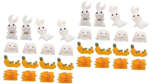 Milisten 2 Ensembles Décoration de Micro de Figurines de Carottes pour Décor de Jardin Ornements de Aménagement Paysager