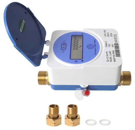 Wouueso Tuya Zigbee Smart Ultraschallwassermesser DN15mm LCD Display IP68 Arbeiten Wassermenge Durchflussverbrauchsmessung
