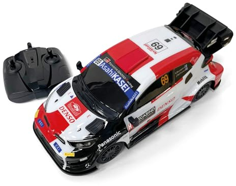 MONDO Motors Toyota GR Yaris WRC, modello in scala 1:14, batterie ricaricabili incluse, auto giocattolo per bambini 63860