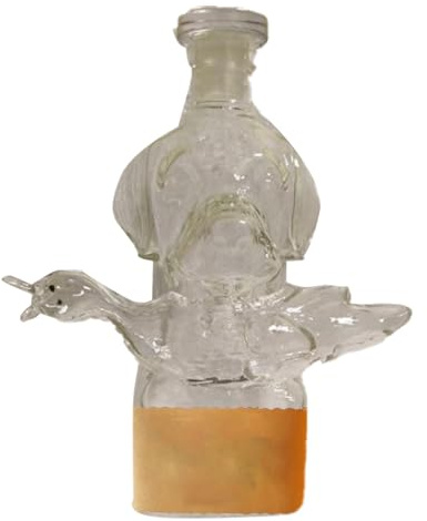 Botella de licor de vidrio - Decantador de whisky con, decantador de vidrio con, recipiente hermético para bourbon, brandy, vodka | Botella de whisky coleccionable, centro de mesa para